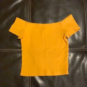 Off the shoulder Zara crop top